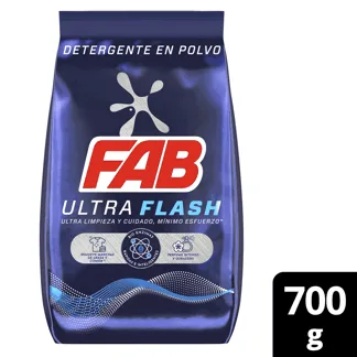 Detergente Fab Polvo Ultra x700gr Dto 15%