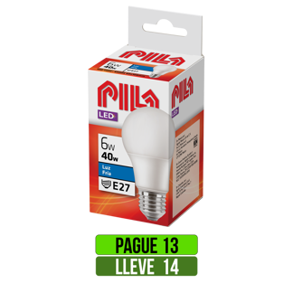 Pague 13 Lleve 14 Bombillo Led Philips Pila 6W Luz Blanca