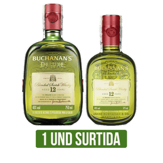 Whisky Buchanan´s D´Luxe(x750ml/12años x375ml)