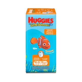 Pañal Huggies Little Swimmers Etapa M/G x10 Pañales