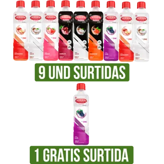 Pague 9 lleve 10 Und Surtida Pedialyte Zinc 60/45/30 Meq x500ml