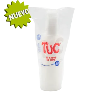 Vaso Tuc 5 Onzas Transparente x50Un