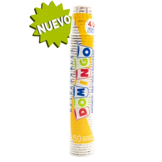 Vaso Domingo 4 Onzas Carton Impreso x50Un