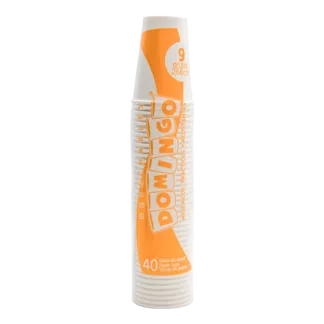 Vaso Domingo 9 Onzas Carton Blanco x40Un