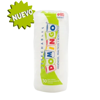 Tapa Para Vaso Tuc De 9,10 y 12 Onzas Transparente x50Un