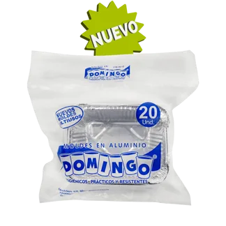 Bandeja Domingo Aluminio Lasagna Junior x20Un