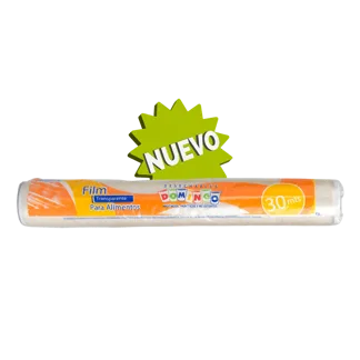 Film Domingo Transparente Para Alimentos x1 Rollo x30mts