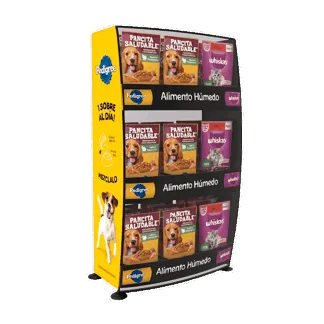 Mueble Mostrador Pedigree/Whiskas 3 Caras RTS x4.42kg