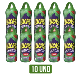 Paleta De Caramelo Lucas Muecas Sabor Sandia x 10Un x24gr