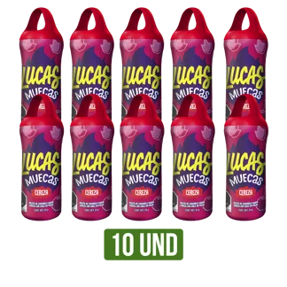 Paleta De Caramelo Lucas Muecas Sabor Cereza x24gr x 10 Und