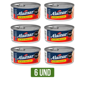 6Und Atún Rallado Alamar En Aceite x150gr