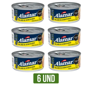 6Und Atún Rallado Alamar En Agua x150gr