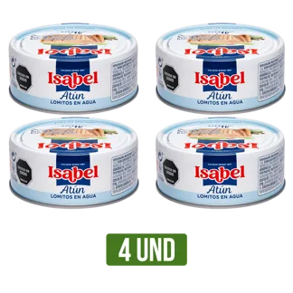4Und Atún Isabel Lomos Agua x142gr