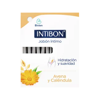 1 Display Jabón Íntimo Intibon Avena y Caléndula Sachet x12Un x25ml UNI