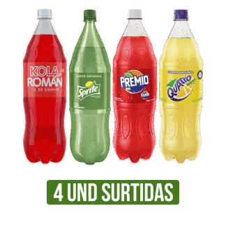 4Und Gaseosa Surtida x1500ml