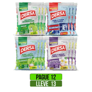 Pague 12 Lleve 13 Und Detergente AS Surtido x1000gr