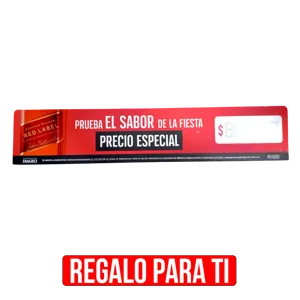 Cenefa Johnnie Walker Red Label Prueba El Sabor D - Regalo para ti