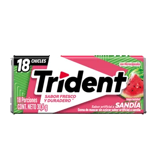 Goma De Mascar Trident Sandía Evup x30.6gr