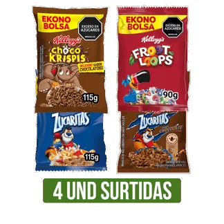 4Und (Krispis x115gr)+(Surtidos)