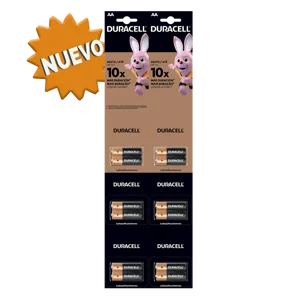 Pilas Duracell AA x6Un x2 Pilas