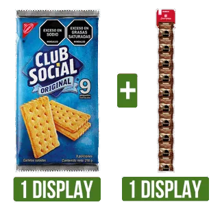 Galletas Club Social Original x9Un x24gr +  Café Juan Valdez Liofi x10Un x10gr