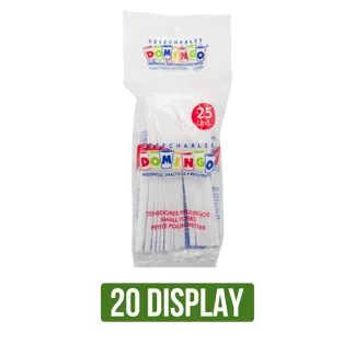 20Display Tenedor Pequeño Domingo x25Und