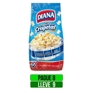 Pague 8 lleve 9Und Maiz Pira Diana x500gr
