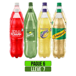 Pague 6 Lleve 7Und Gaseosas Surtidas x1500ml