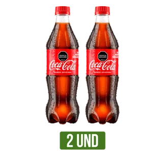 2Und Gaseosa Coca-Cola Botella Pet x500ml