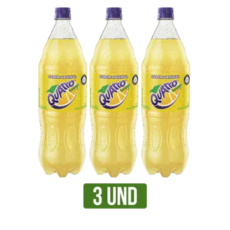 3Und Gaseosa Quatro Toronja x1500ml