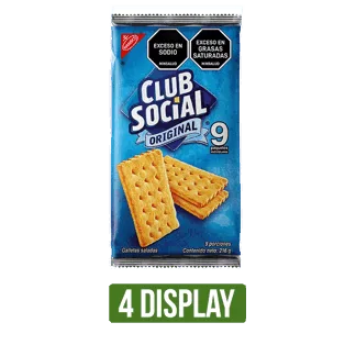 4Display Galletas Club Social Original x9Un x24gr