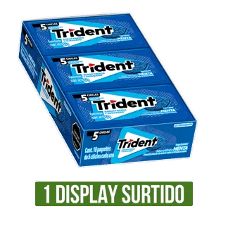 Goma De Mascar Trident 5S Menta x18Un x8.5gr