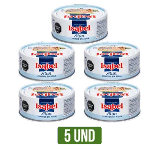 5Und Atún Isabel Lomos Agua x142gr