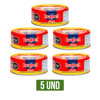 5Und Atún Isabel Lomos Aceite x142gr