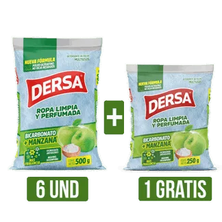 6Und Detergente AS Bicarbon + Manzana x500gr Gts Detergente AS Bicarbon + Manzana x250gr