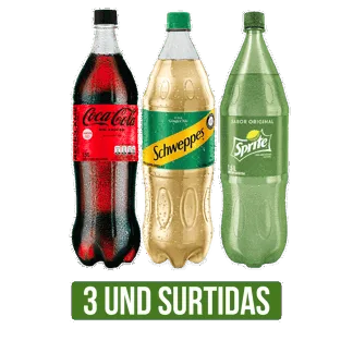 3Und Gaseosa Surtida x1500ml