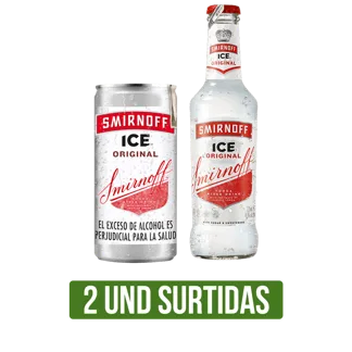 2Und Vodka Smirnoff Ice (Original/Green Apple)(Lata x250ml/Botella x275ml)