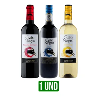 Vino Gato Negro (Cabernet/Merlot/Chardonnay) x750ml