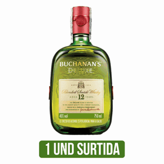 Whisky Buchanan´s (D´Luxe/Master) x750ml/12años D´Luxe x375ml