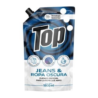 Detergente Líquido Top Jeans y Ropa Oscura DoyPack x1800ml