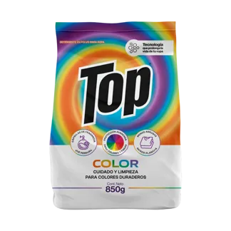 Detergente En Polvo Top Color x850gr