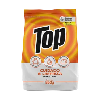Detergente En Polvo Top Cuidado y Limpieza x850gr