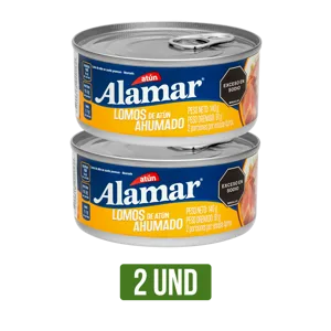2 Und Atún Alamar Lomos Ahumado x140gr
