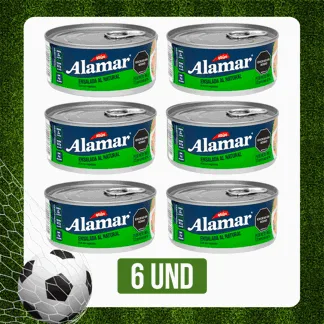 6 Und Ensalada de Atún Alamar Corriente x160gr