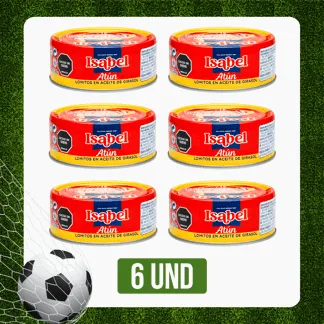 6 Und Atún Isabel Lomos Aceite x142gr