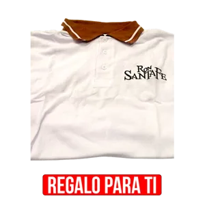Camiseta Polo Blanca Ron Santa Fe Regalo para ti
