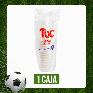 Caja Vaso Tuc 7 Onzas Blanco x60Dp x50Un