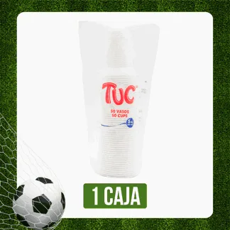 Caja Vaso Tuc 5 Onzas Blanco x60Dp x50Un