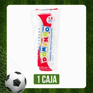 Caja Vaso Domingo 1.5 Onzas Transparente x60Dp x50Un