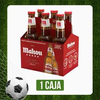 4 Display Cerveza Mahou 5 Estrellas x6Un x330ml